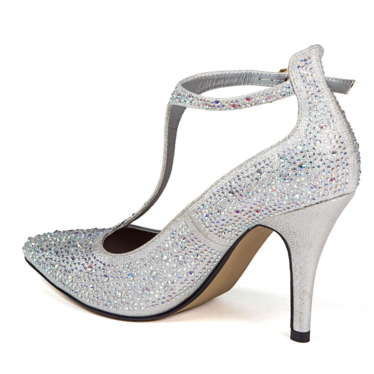 Chic by Lady Couture Party Silver Heels