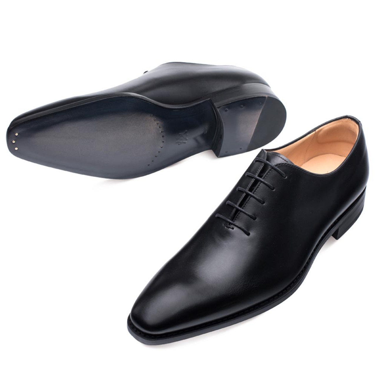 Mezlan Pamplona Black Calfskin Leather 