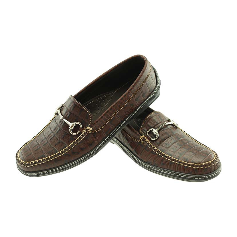 T.B. Phelps Croco Bit Briar Genuine Crocodile Men