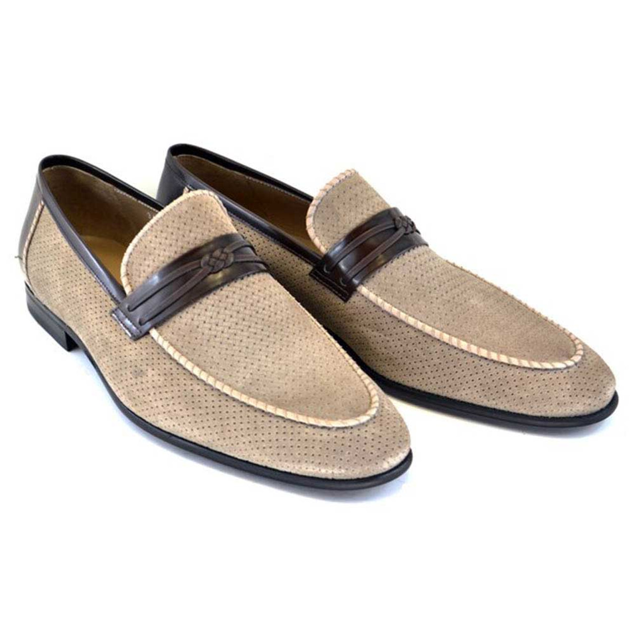 mens taupe loafers
