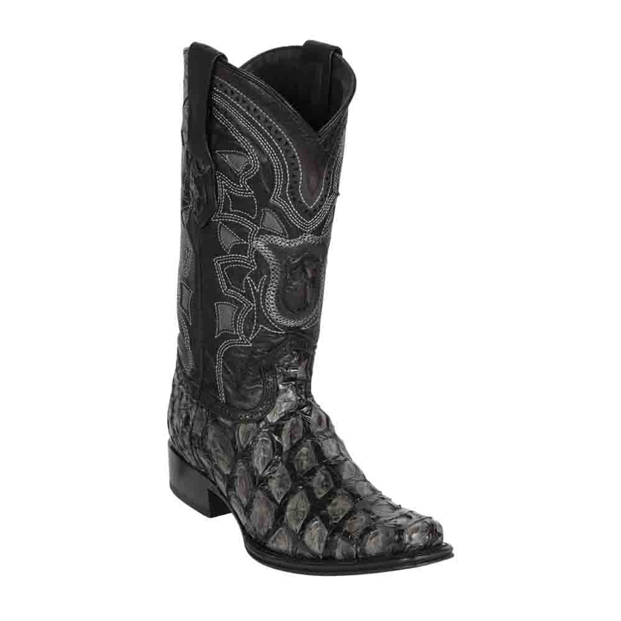 Black and hot sale snakeskin boots