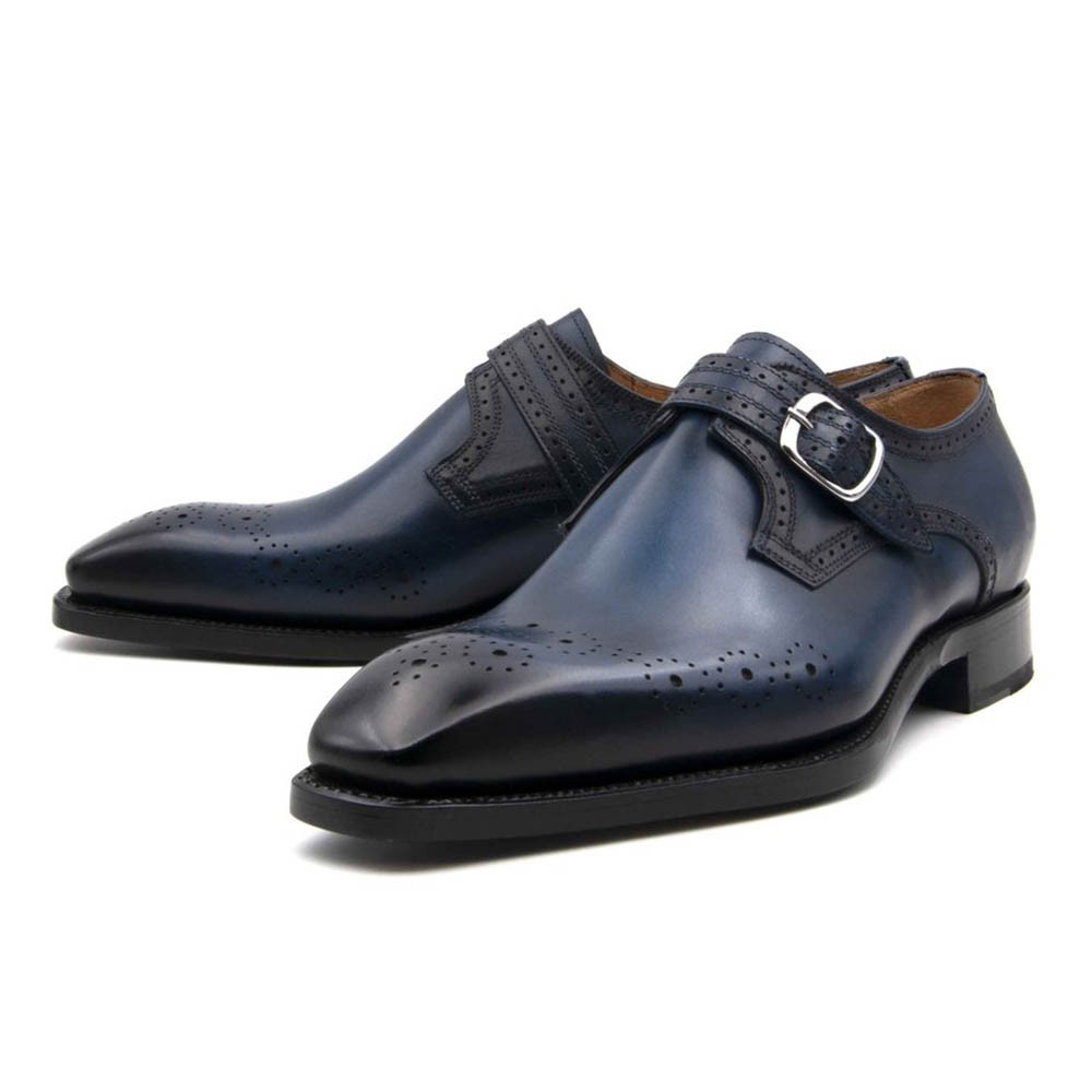 monk strap blu