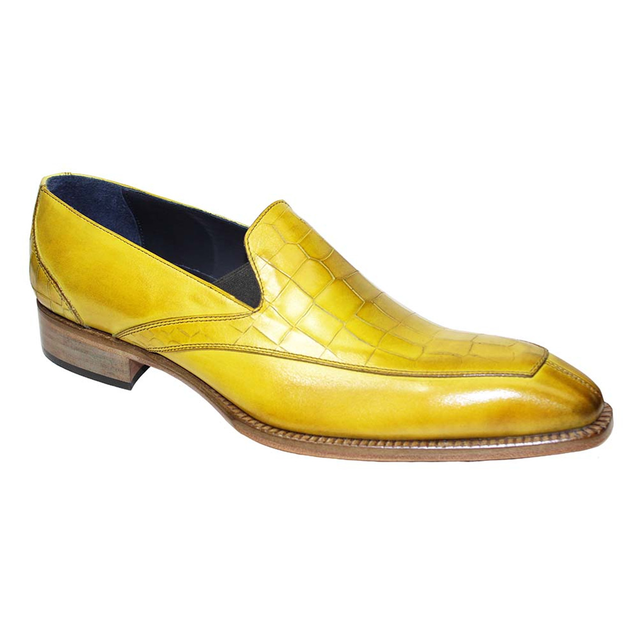 yellow alligator shoes