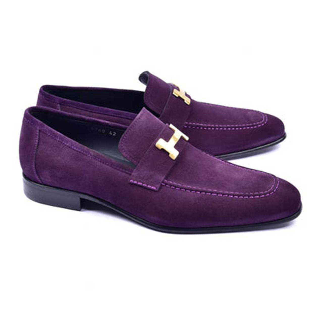 Purple suede sales shoes mens