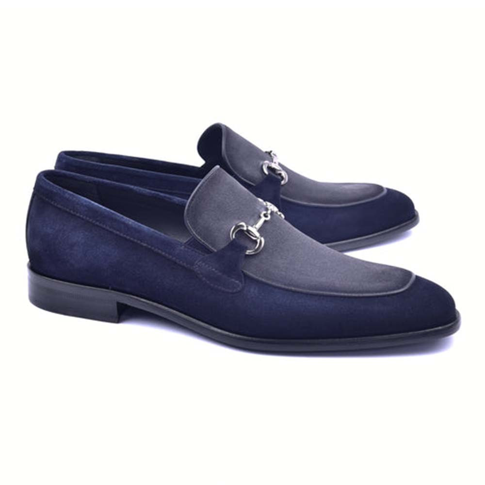 Corrente Navy/Grey Suede Horse Bit 