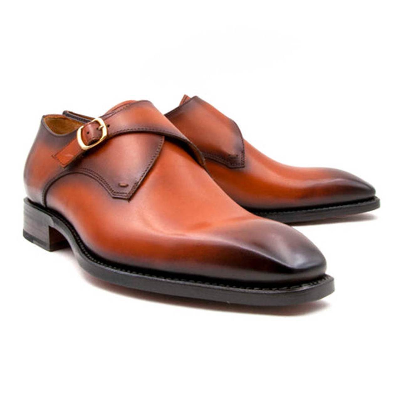UGo Vasare Edward Sr. Monk Strap Men’s Shoes - Hand-Painted Exclusive ...