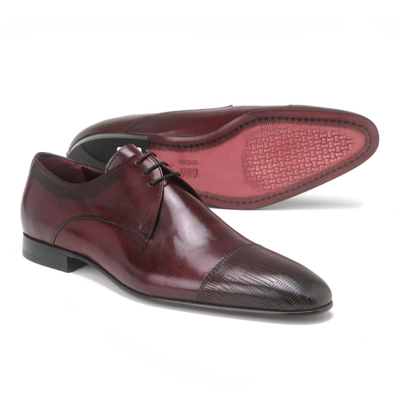 Mens burgundy store oxford dress shoes