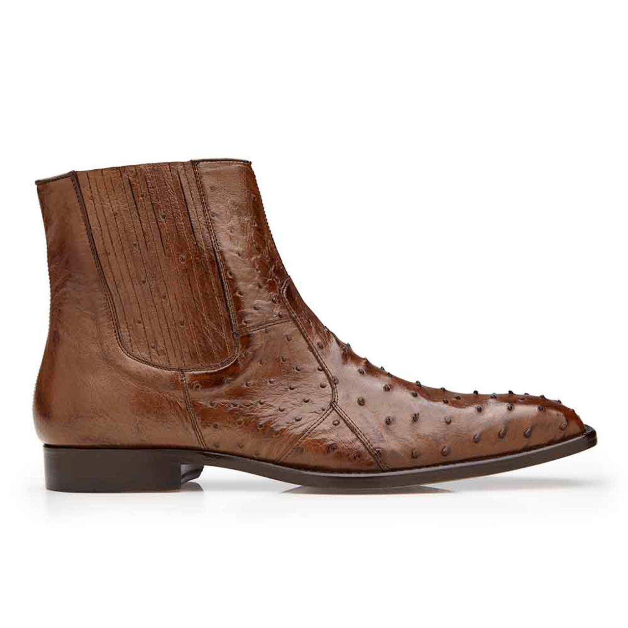 Mens ostrich skin on sale boots