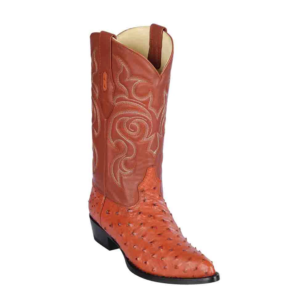 Los Altos Cognac J-Toe Genuine Ostrich display picture 3