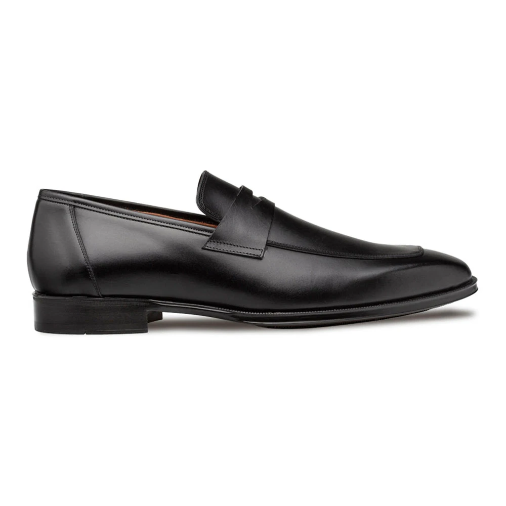 Mezlan Avenue Black Penny Mens Loafers | Arrowsmith Shoes display picture 1