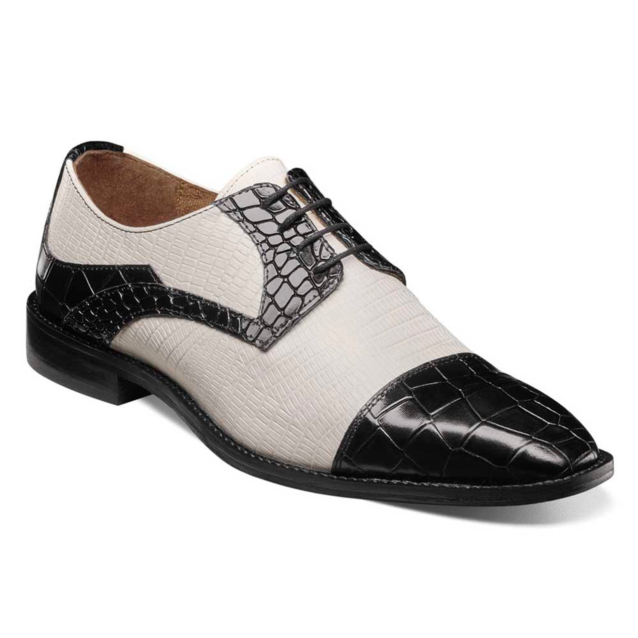 Stylishly Classic: Exploring Black and White Stacy Adams Shoes