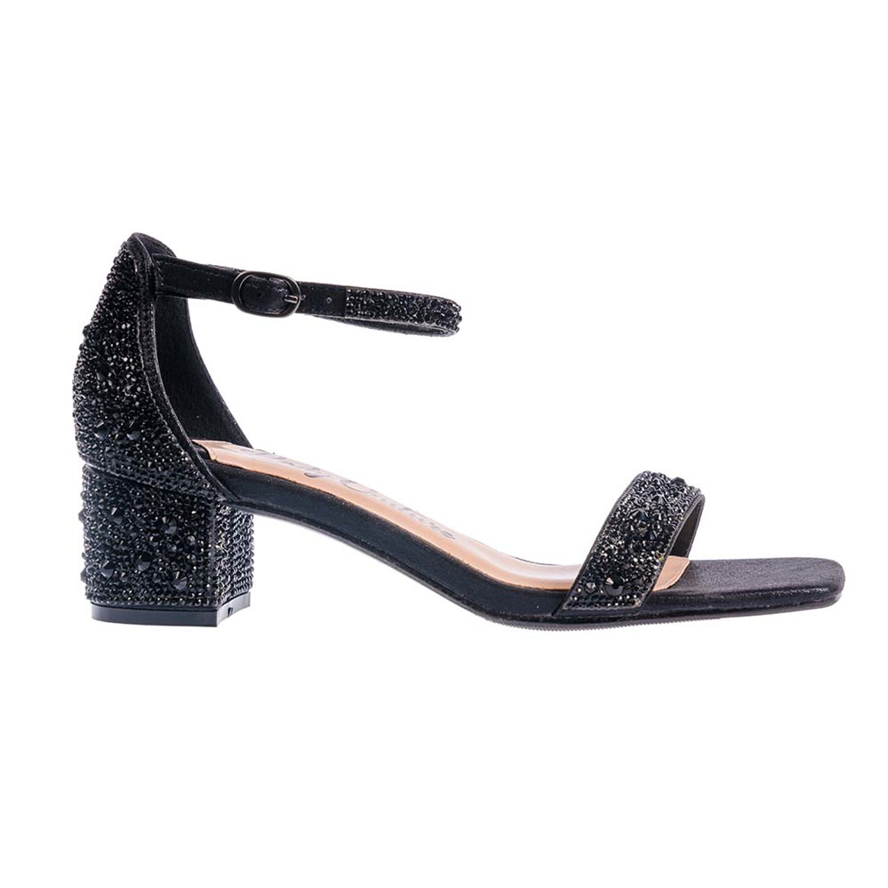 Black, 1 1/2 inch heel sandals. | Heels, Sandals heels, 12 inch heels