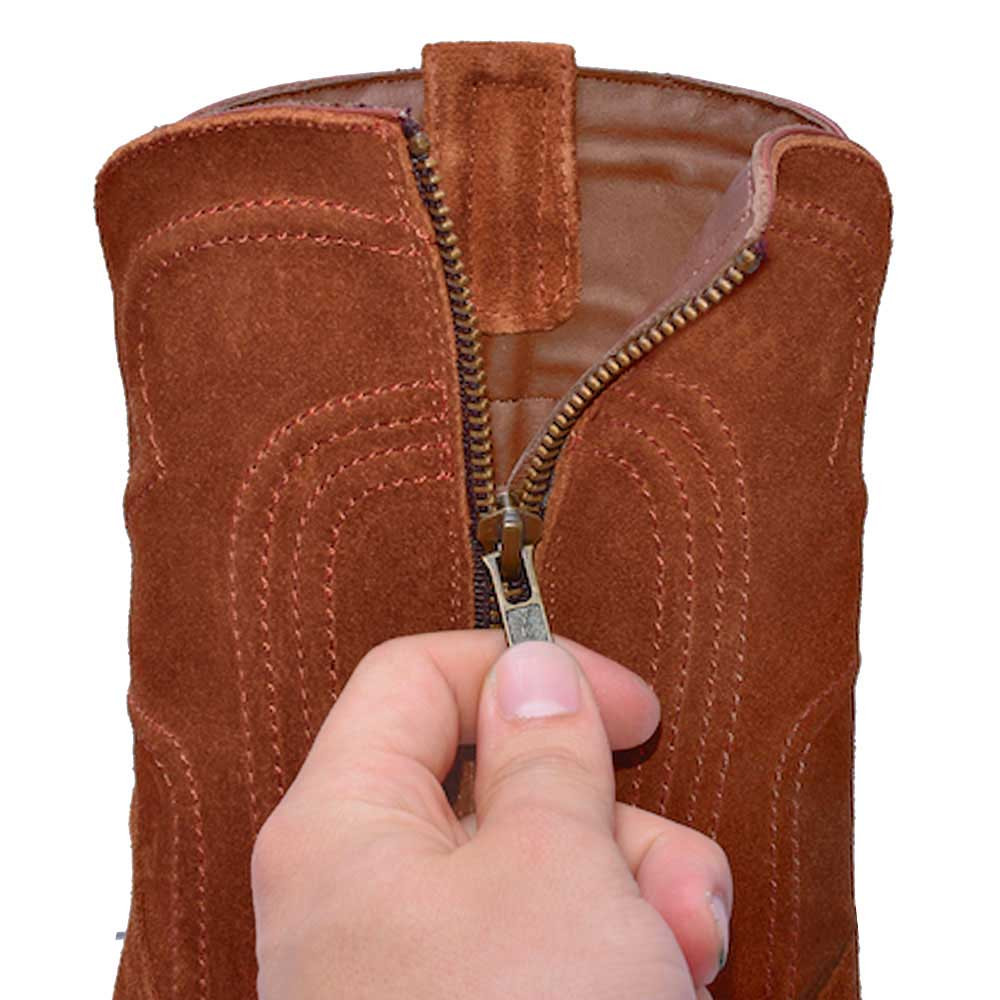 Men's Los Altos Original Leather Boots Roper Toe with Zipper - Honey main image 1