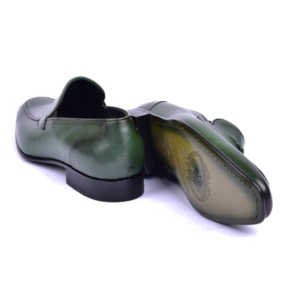 slim fit dress slacks Dazzle Green Sparkly Loafers main image 1