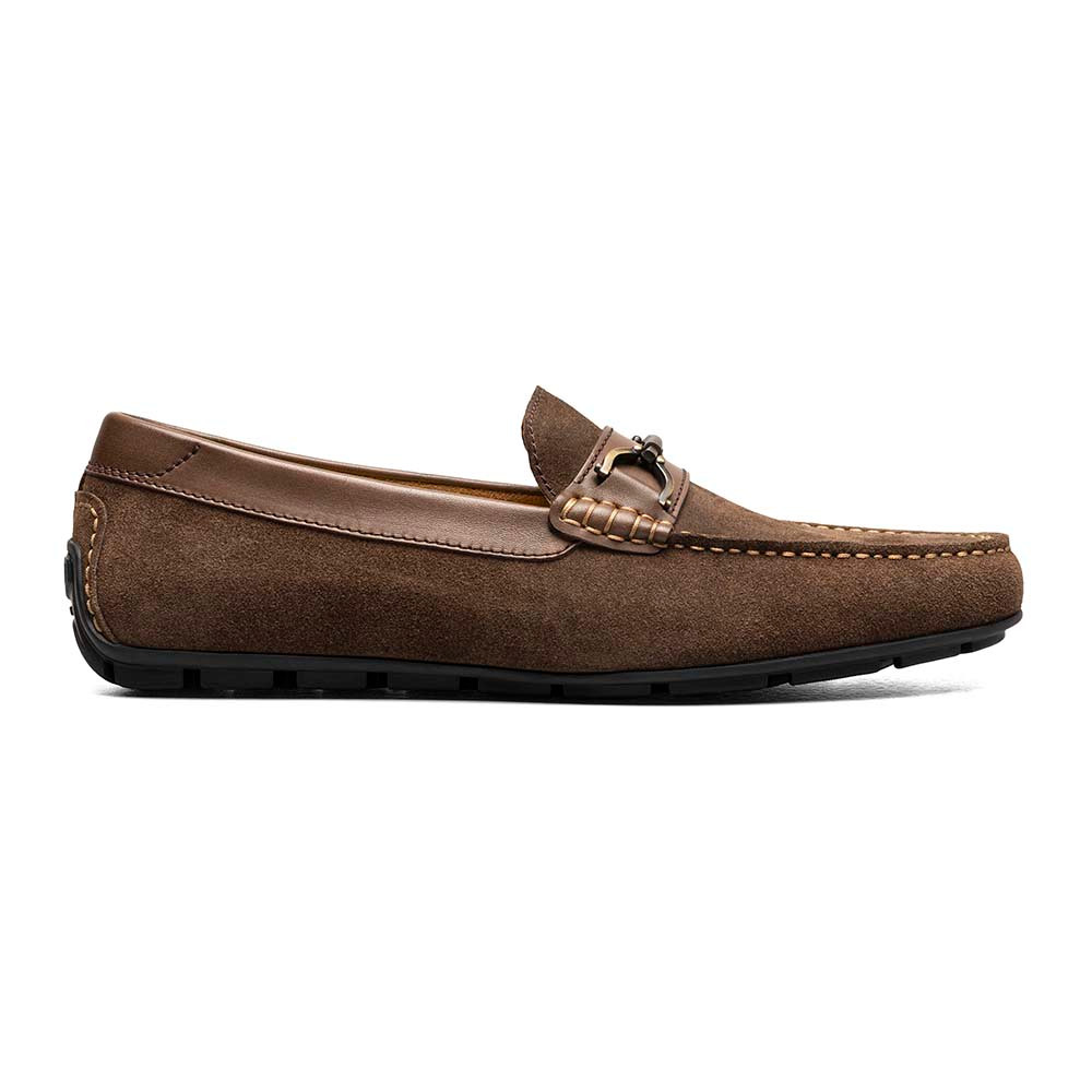 Florsheim Brown Suede Moccasin Loafers Florsheim Horsebit Driving Loafer Men main image 3