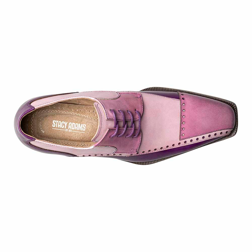 Plaza Purple Multi Modified Cap Toe Oxford | Stacy Adams  display picture 2