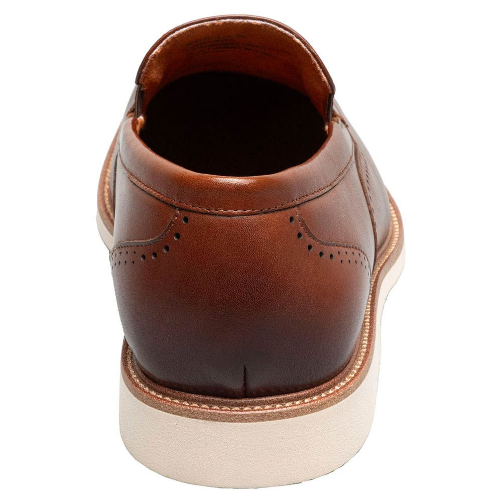 Stacy Adams Wellington Chocolate Men's Moc Toe Slip On Shoes