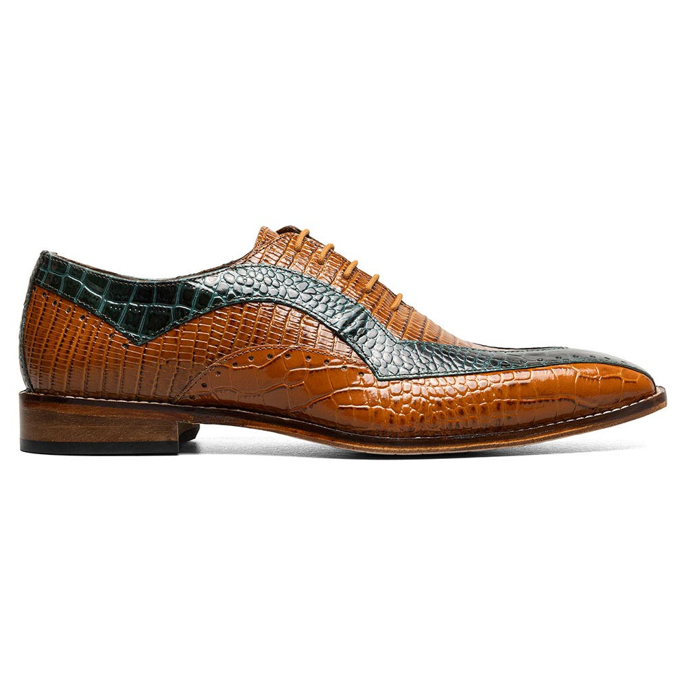 Stacy Adams Redzone Derby Mens 13 M Tan Pebble Grain Leather Dress Shoe Stacy Adams Travato Wingtip Brown Multi Oxford Dress Shoes  main image 3