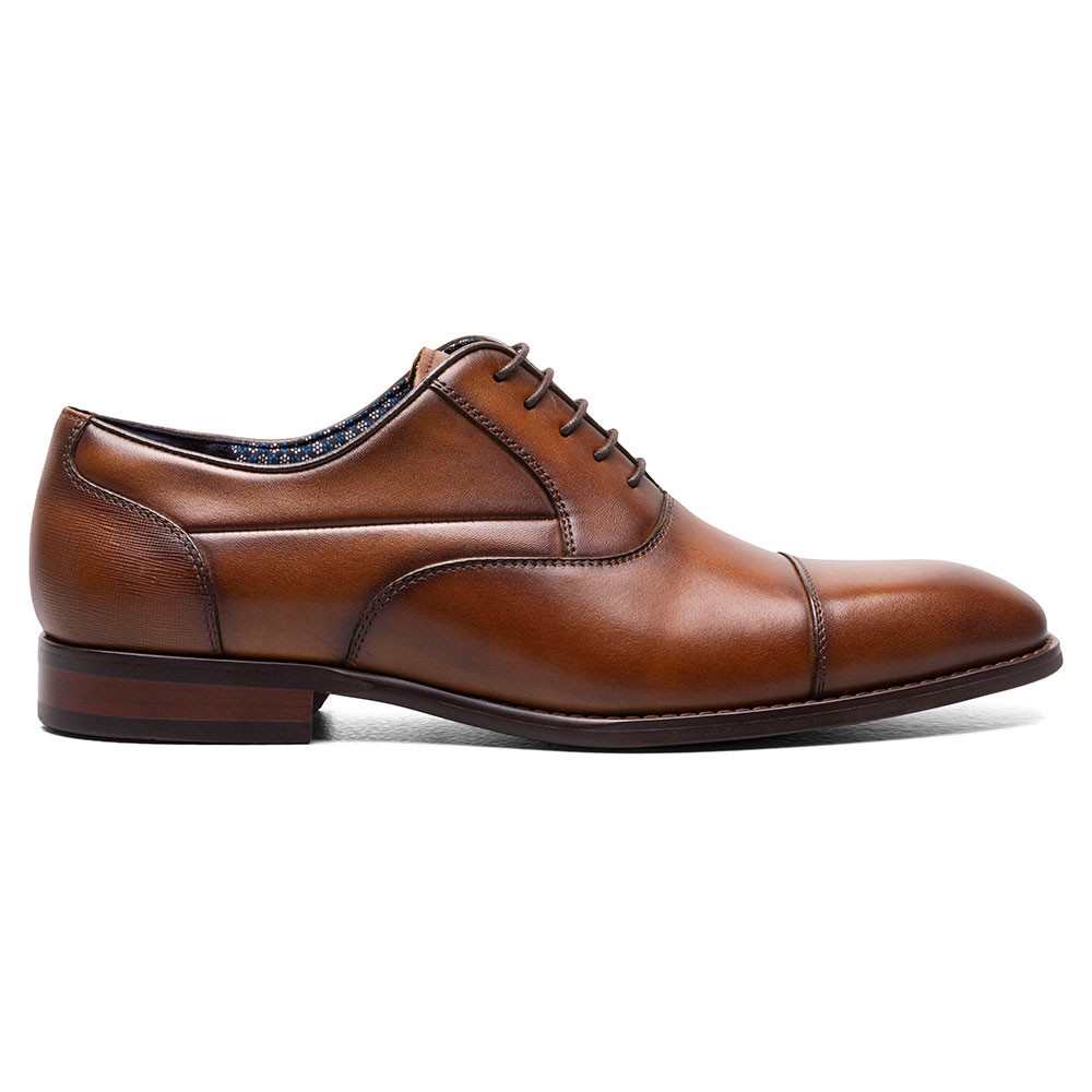 Kallum Cognac Cap Toe Oxford | Stacy Adams Dress Shoes for Men display picture 3