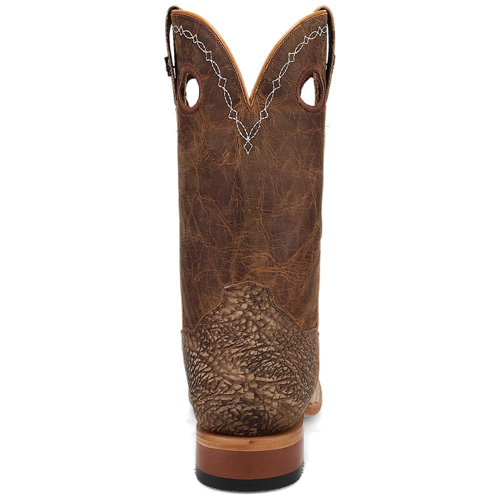 Dan Post Men's Brown Murray Bison Broad Square Toe Leather Boots