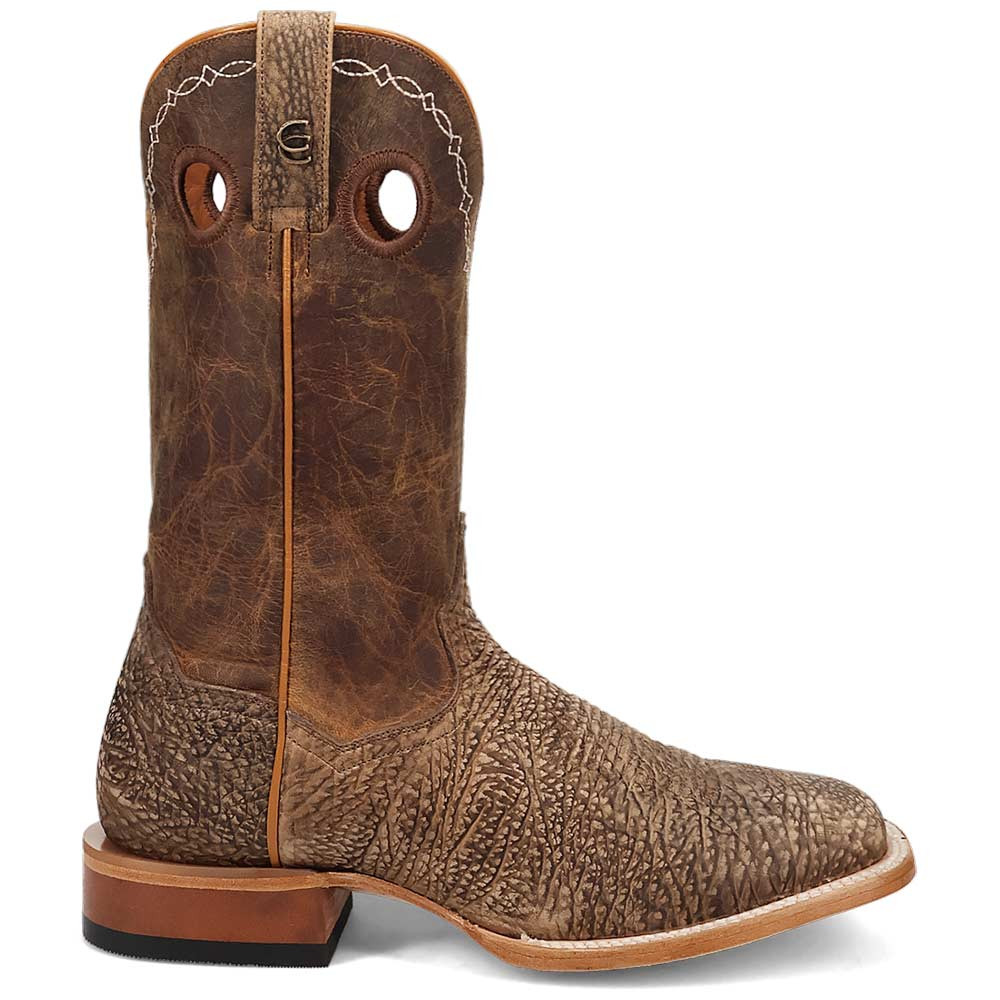 Dan Post Men's Brown Murray Bison Broad Square Toe Leather Boots