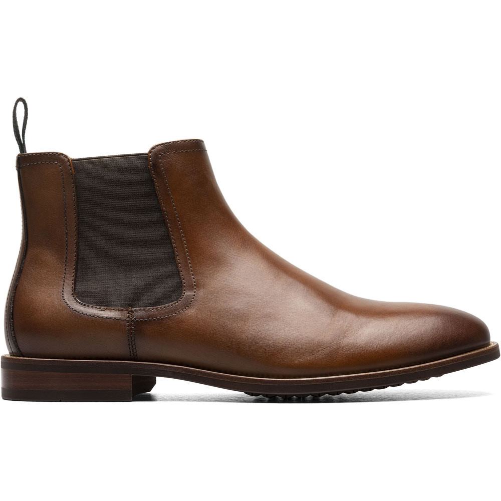 Florsheim Rucci Plain Toe Gore Cognac Boots