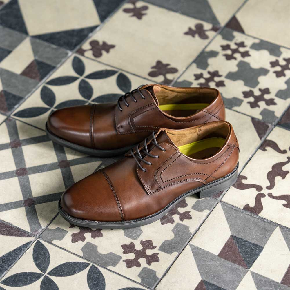 Mens Florsheim Midtown Cap Toe Oxford - Cognac Leather Midtown Cap Toe Oxford (Cognac) – Benjamin main image 4