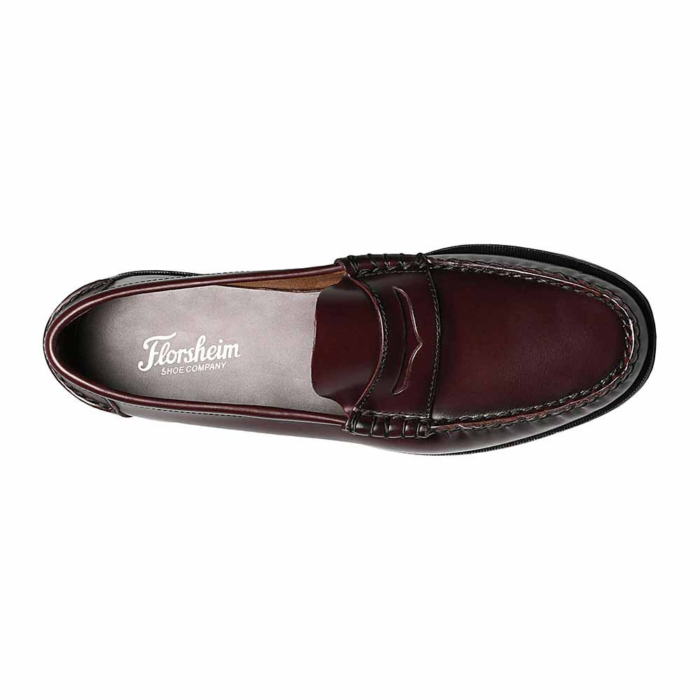 Florsheim Berkley Burgundy Moc Toe Penny Loafer display picture 3