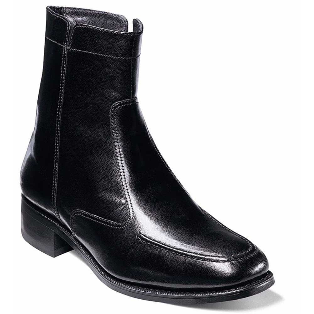 靴 Florsheim Essex Boots US7.5 Black Florsheim Essex Zipper Black Moc Toe Boots