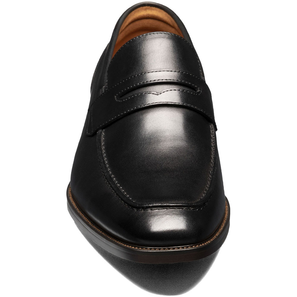 Florsheim Sorrento Moc Toe Penny Loafer in black Florsheim Sorrento Black Moc Toe Penny Loafer Men main image 4
