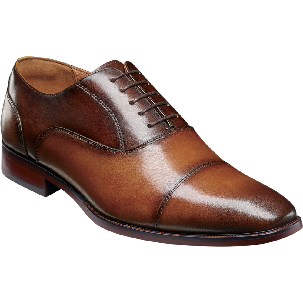 Florsheim Sorrento Cognac Multi Lux Cap Toe Balmoral Oxford Men's