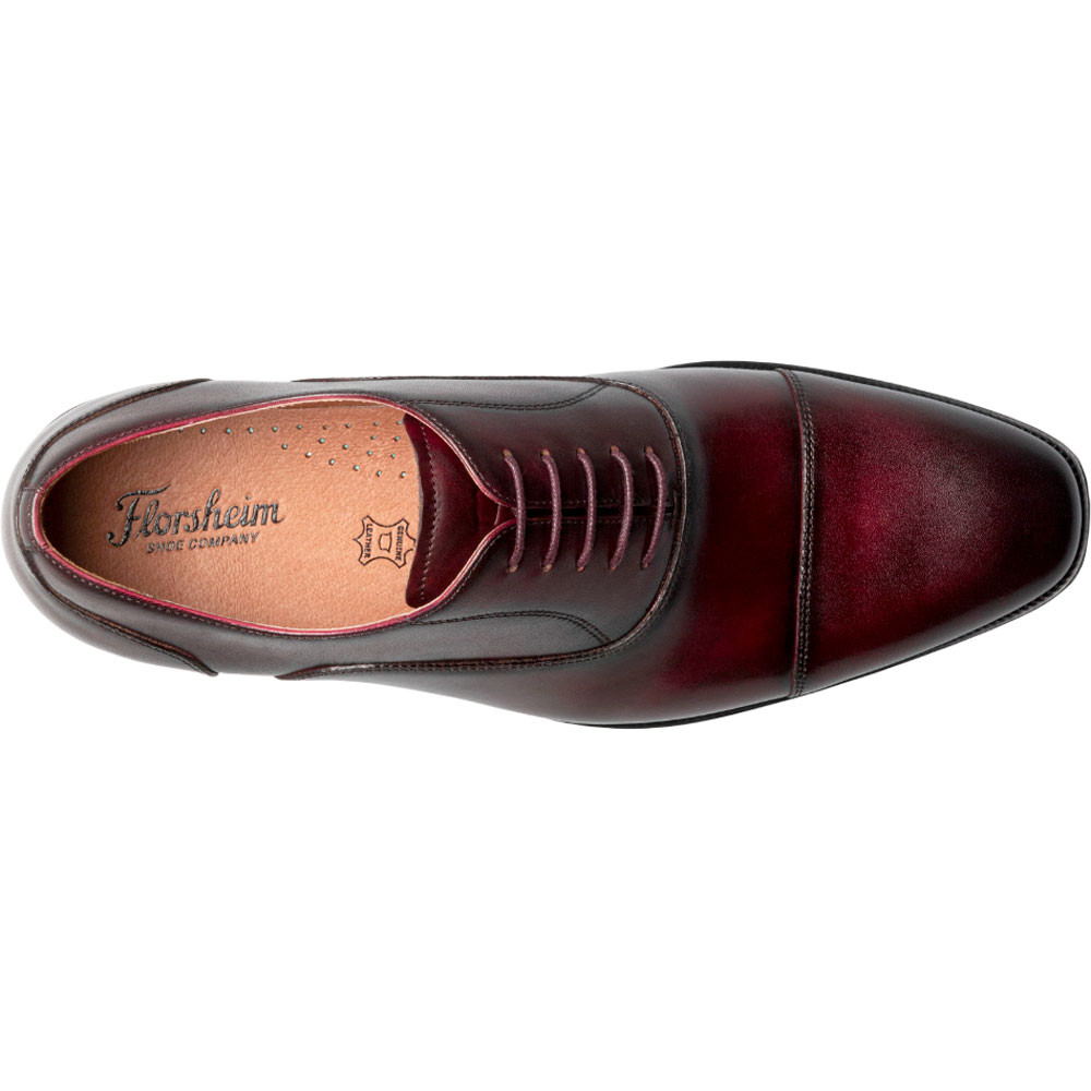 florsheim mens dress shoes burgundy Florsheim Sorrento Burgundy Lux Cap Toe Balmoral Oxford Men's Shoes
