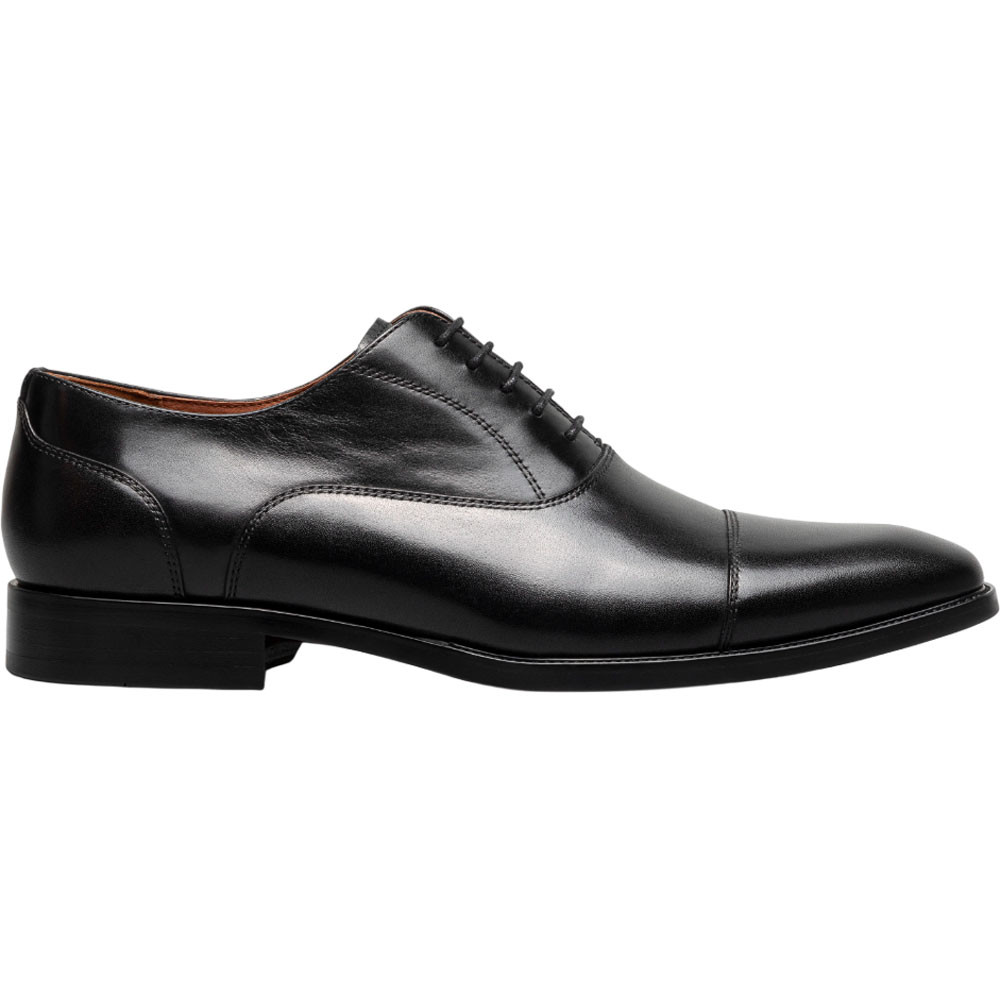 black balmoral oxford dress shoes Hanover Cap Toe Shiny Leather 9.5 D/B EUC! USA made up elevates any formal look with a luxurious touch Black Balmoral Oxford Dress Shoes: