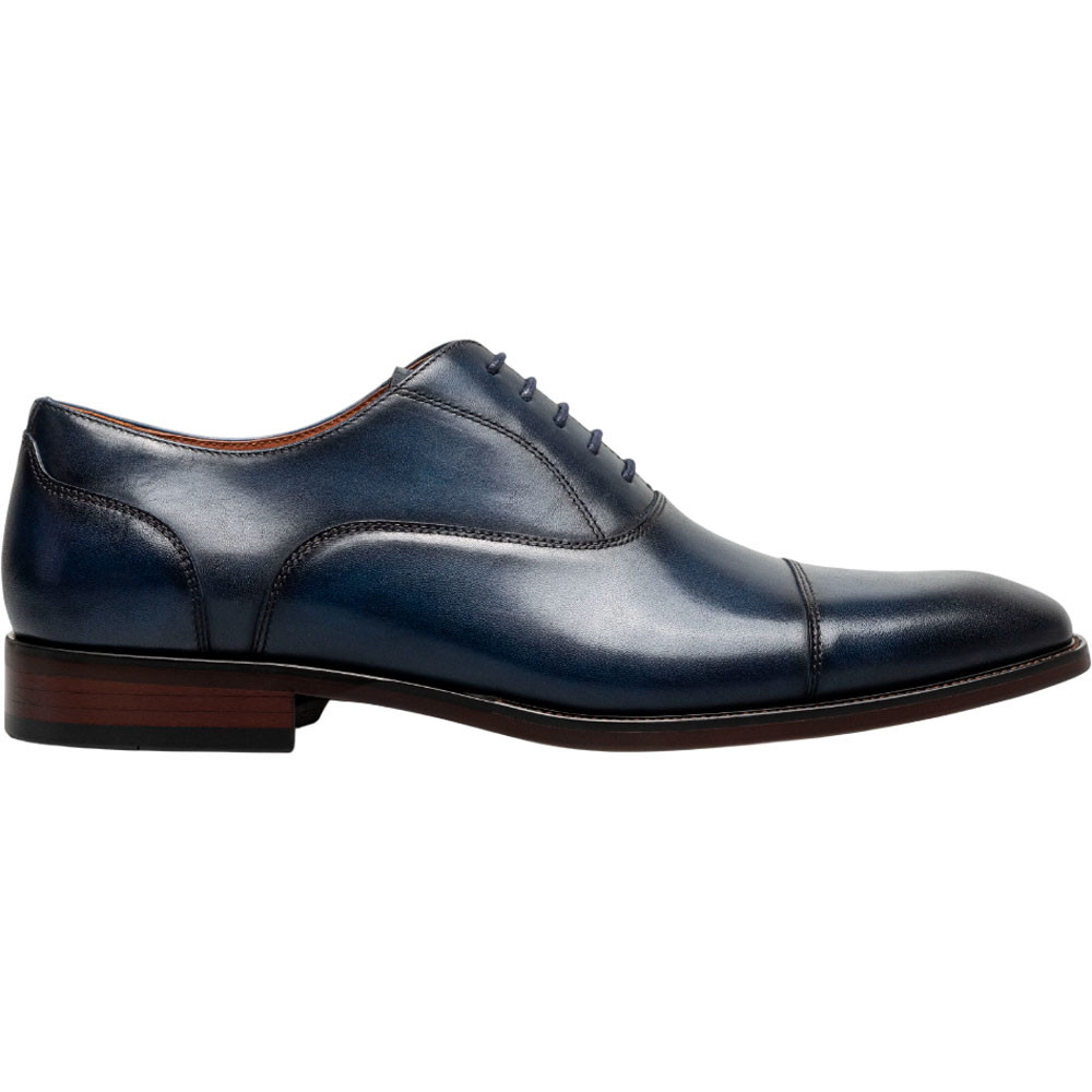 men navy blue dress shoes Stacy Adams Men's Navy Blue Dress Shoes Wingtip Ostrich Texture 25537-400
