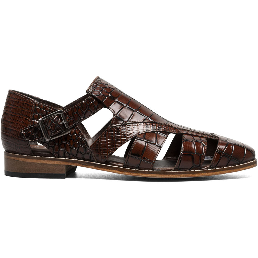 Calandro Cognac City Sandal | Stacy Adams Sandals for Men