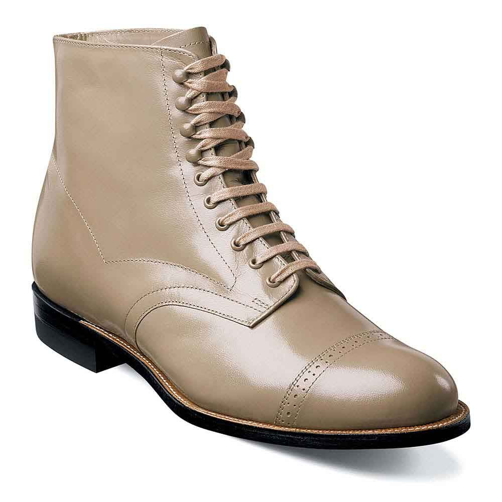 Madison Cap Toe Taupe Boot | Stacy Adams Dress Boots for Men
