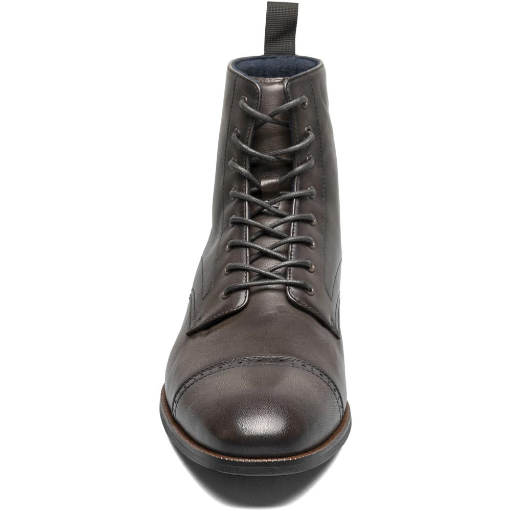 Stacy Adams Men's Henry Cap Toe Lace Up Boot in Gray