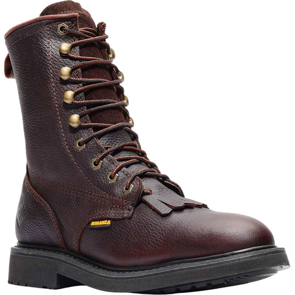 ポンポン様8【1913】 ドラゴン  ローズクォーツ Bonanza Rancher 8” Dark Brown Work Boots