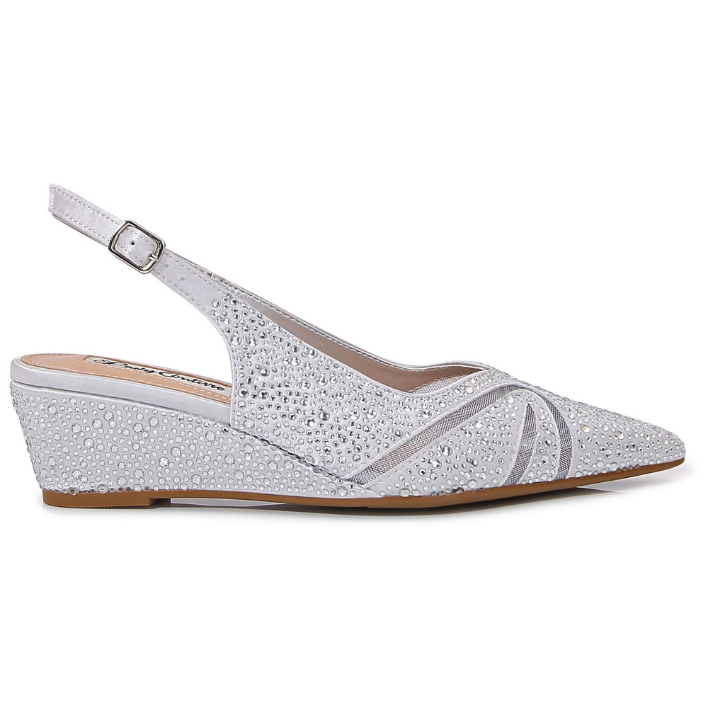 silver dress shoes wedge heel Miluxas Wedges for Women Summer Dressy Ankle Strap Dress Shoes Beach Boho Sandals Strappy Wedge Sandals High Heel Platform Sandals Silver 7(39)