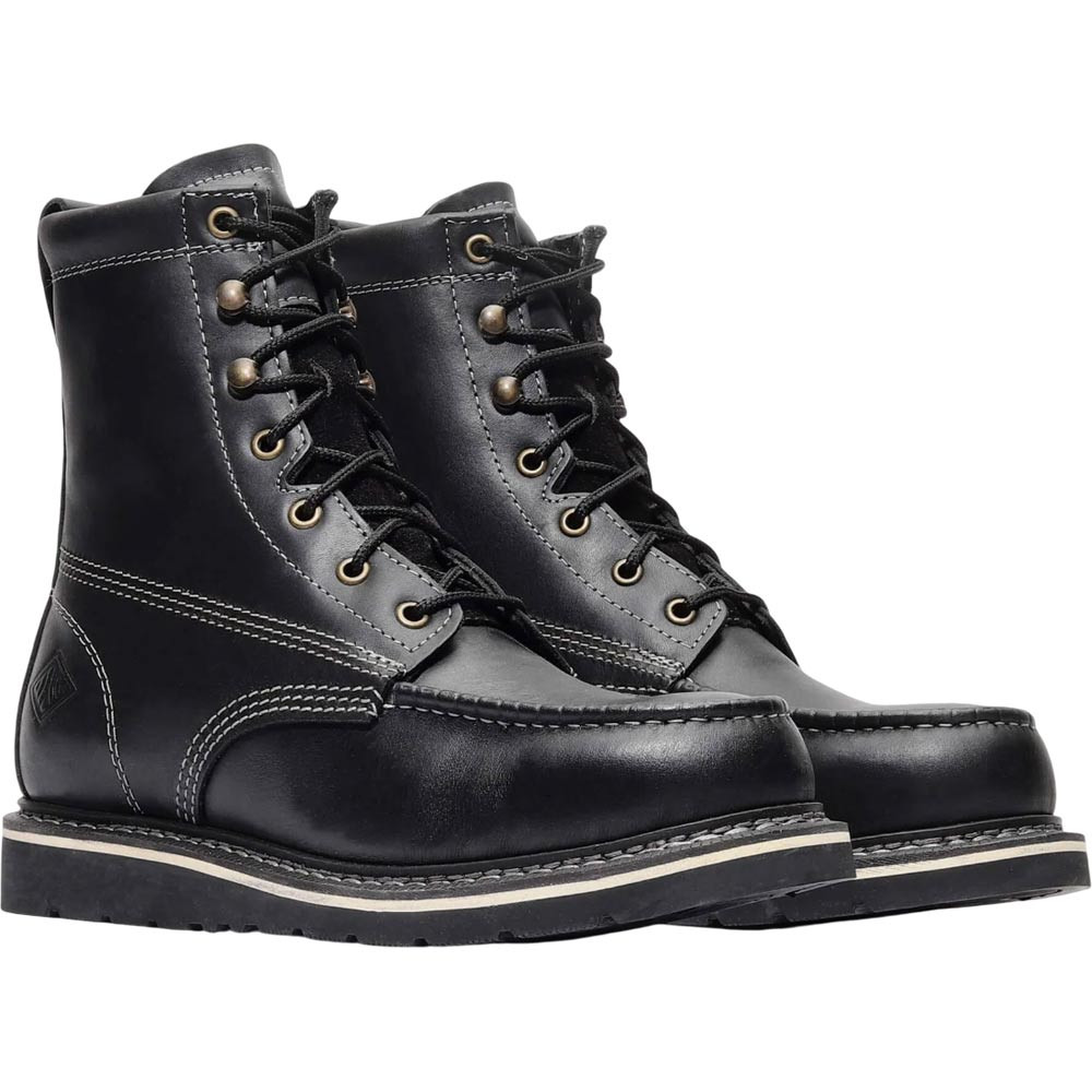 靴 JET BLACK SHORT BOOTS Bonanza Men's Jet Black Classic 8
