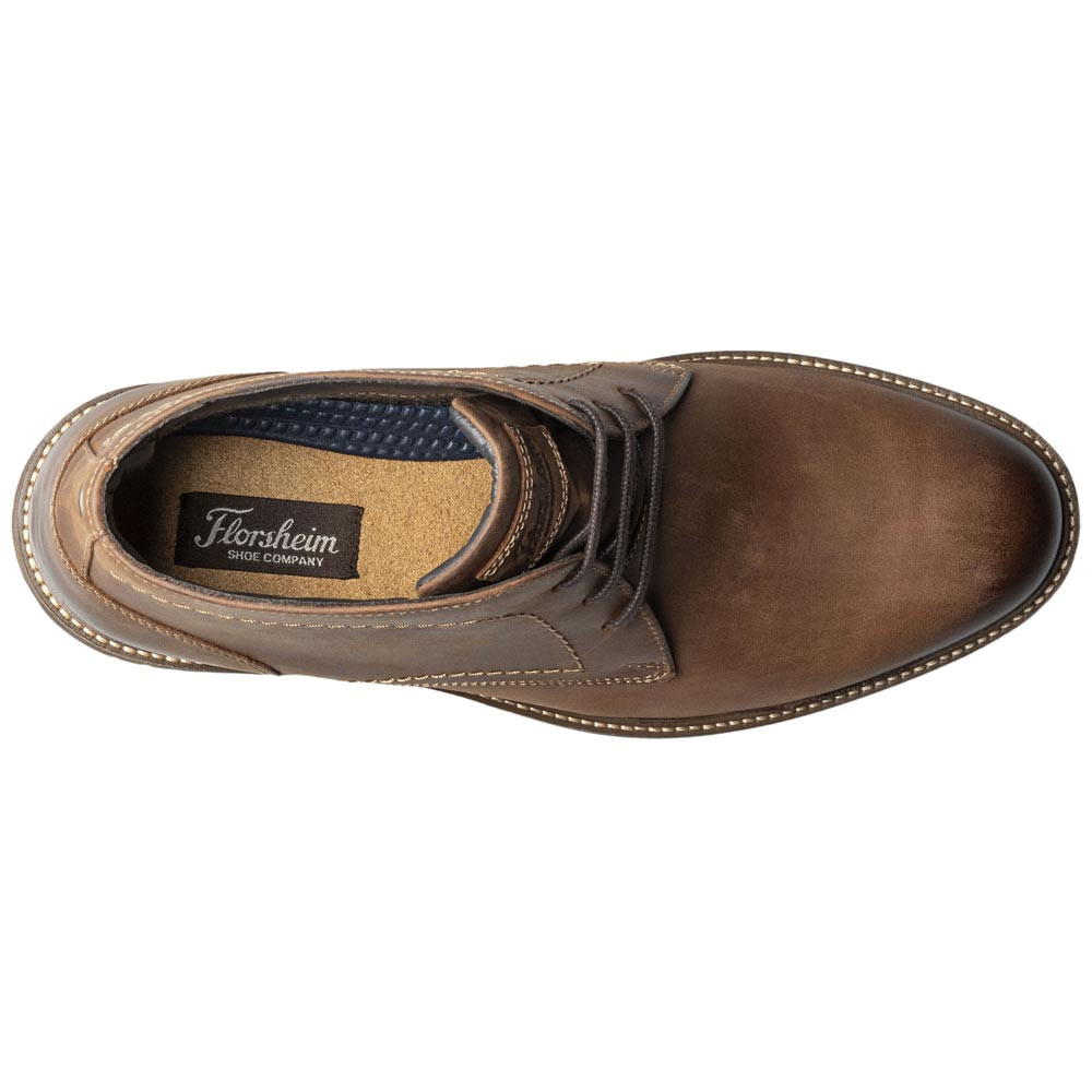 Florsheim Shoes Mens 8.5M Brown Plain Toe Distressed Leathers New Florsheim Shoes Mens 8.5M Brown Plain Toe Distressed  main image 4