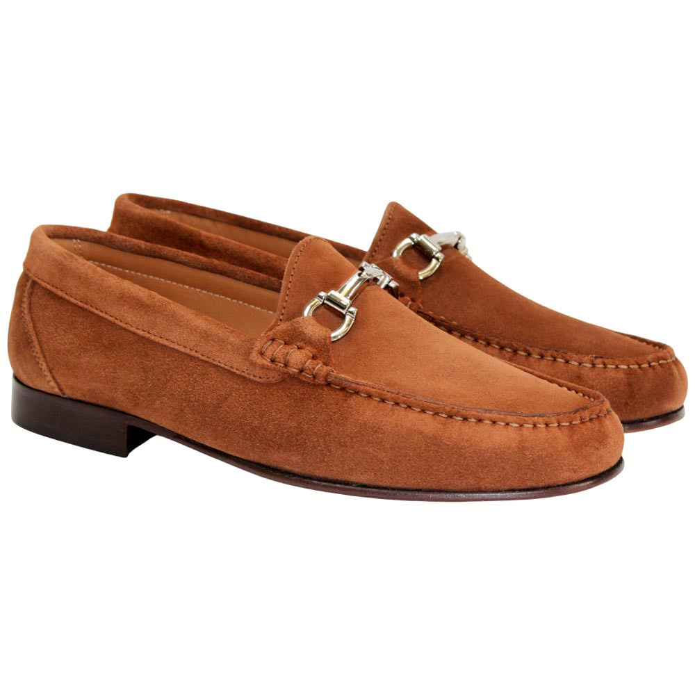 Mephisto Men\'s Suede Slip-On Loafers in Rust Orange 8 Mephisto Women main image 2