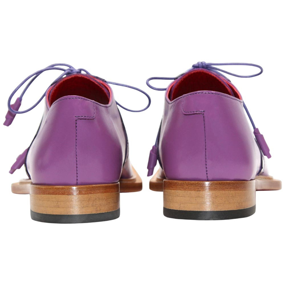 Fennix of Italy Landon 2 Genuine Alligator Skin Purple Multi Trendy Shoes