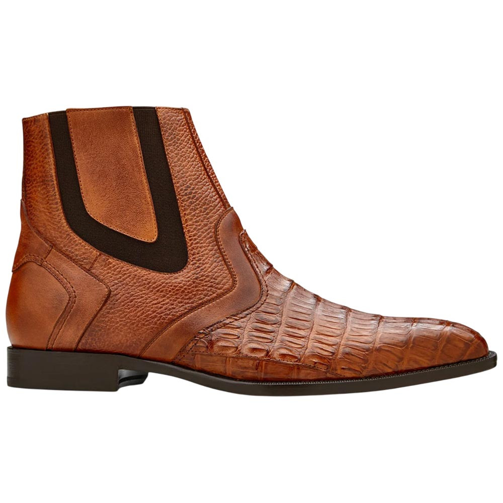 Genuine Caiman Crocodile MONTE Chukka Zipper Boots in Sport