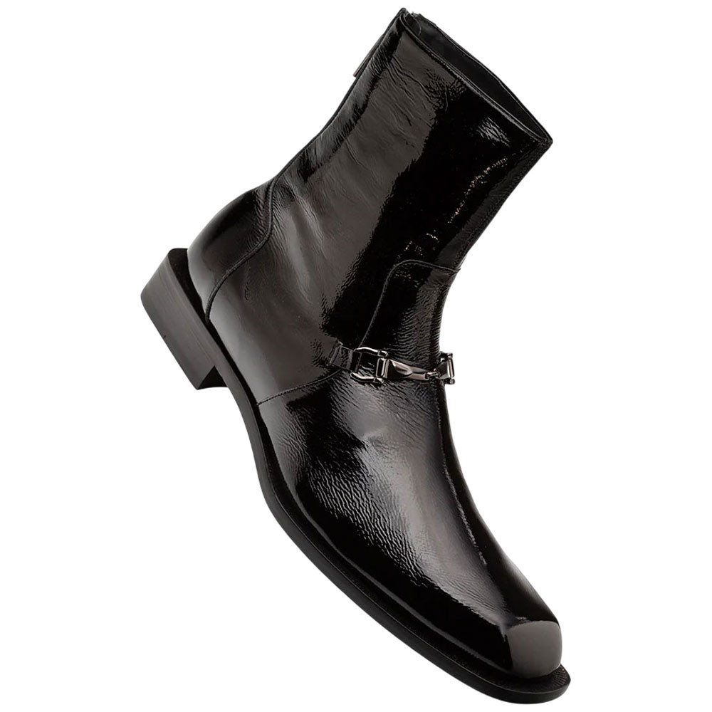 Mezlan Buscemi Hi-Shine Ornament Boot - Luxury Leather Dress Boot