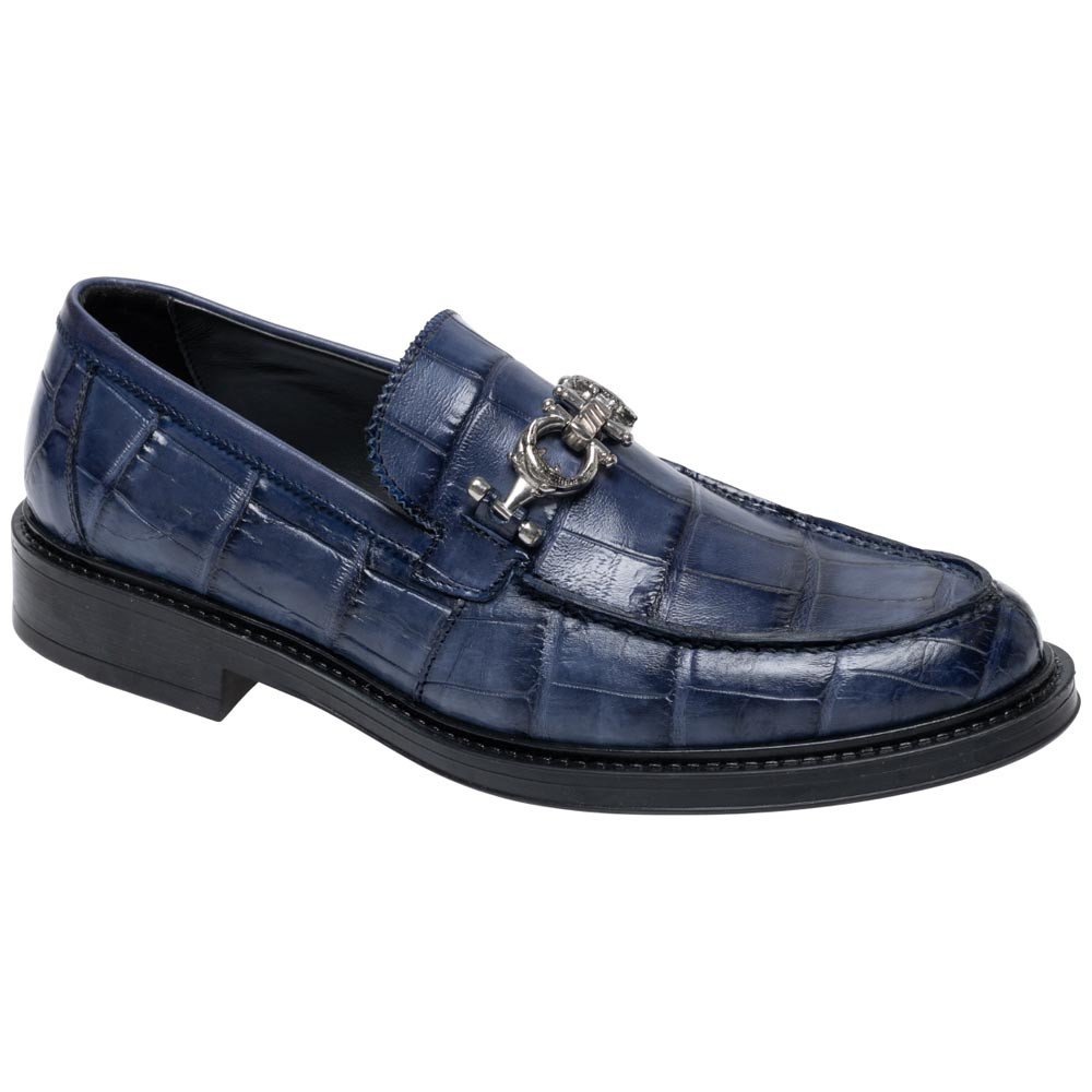 genuine calf leather men dress shoes blue Carrucci Mens Navy Blue Lace-up Oxford Leather Dress Shoes With Lug So The Suit Depot