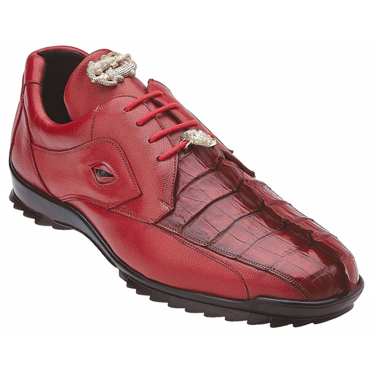 red crocodile shoes