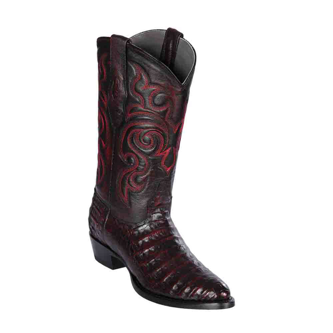 Los Altos Cherry Western Boots Genuine 