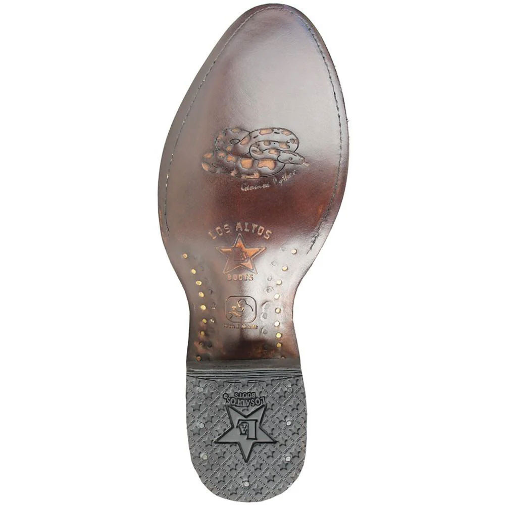 Los Altos Men's Natural Python Snakeskin Boots main image 0