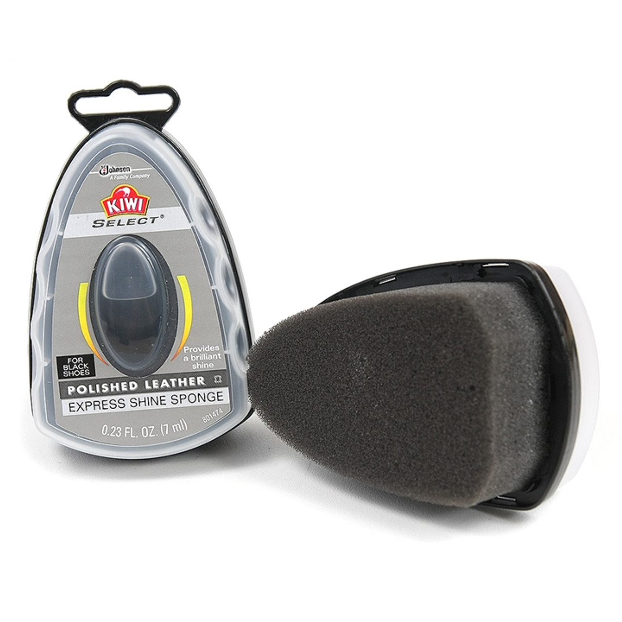 Kiwi Shoe polish sponge, Black, 0.2 oz